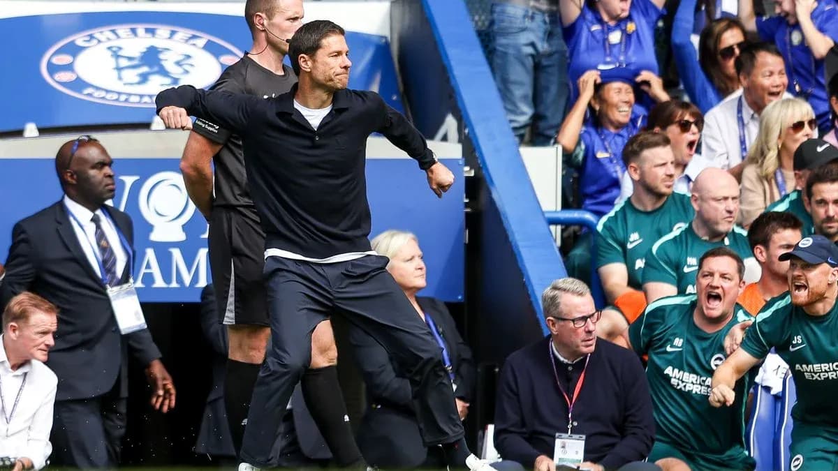 Coach celebrating a goal on the sidelines Coach celebrating a goal on the sidelines