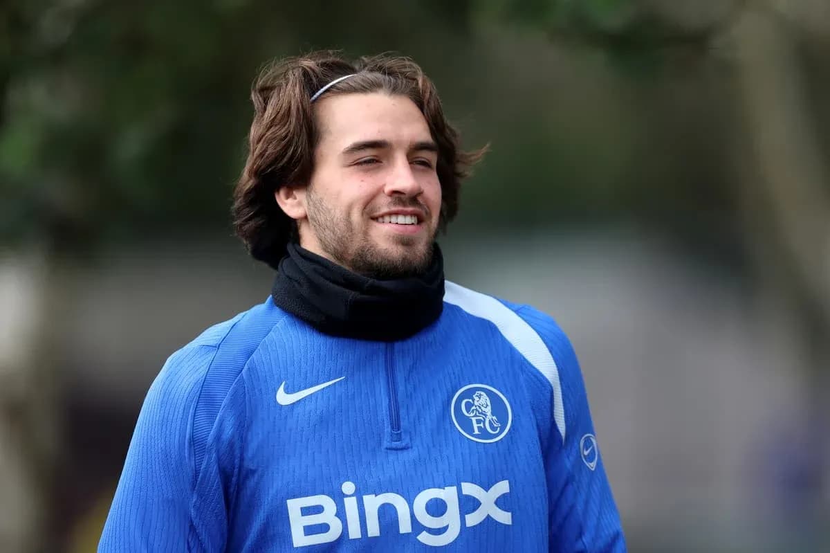 Football player smiling during training session Football player smiling during training session
