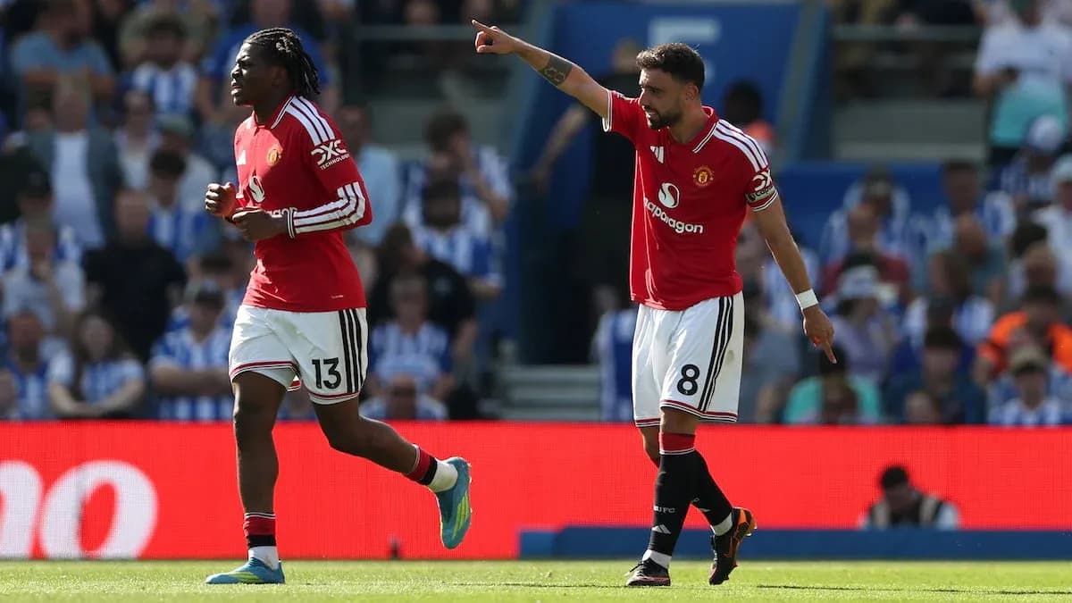 Manchester United players during Brighton match Manchester United players during Brighton match