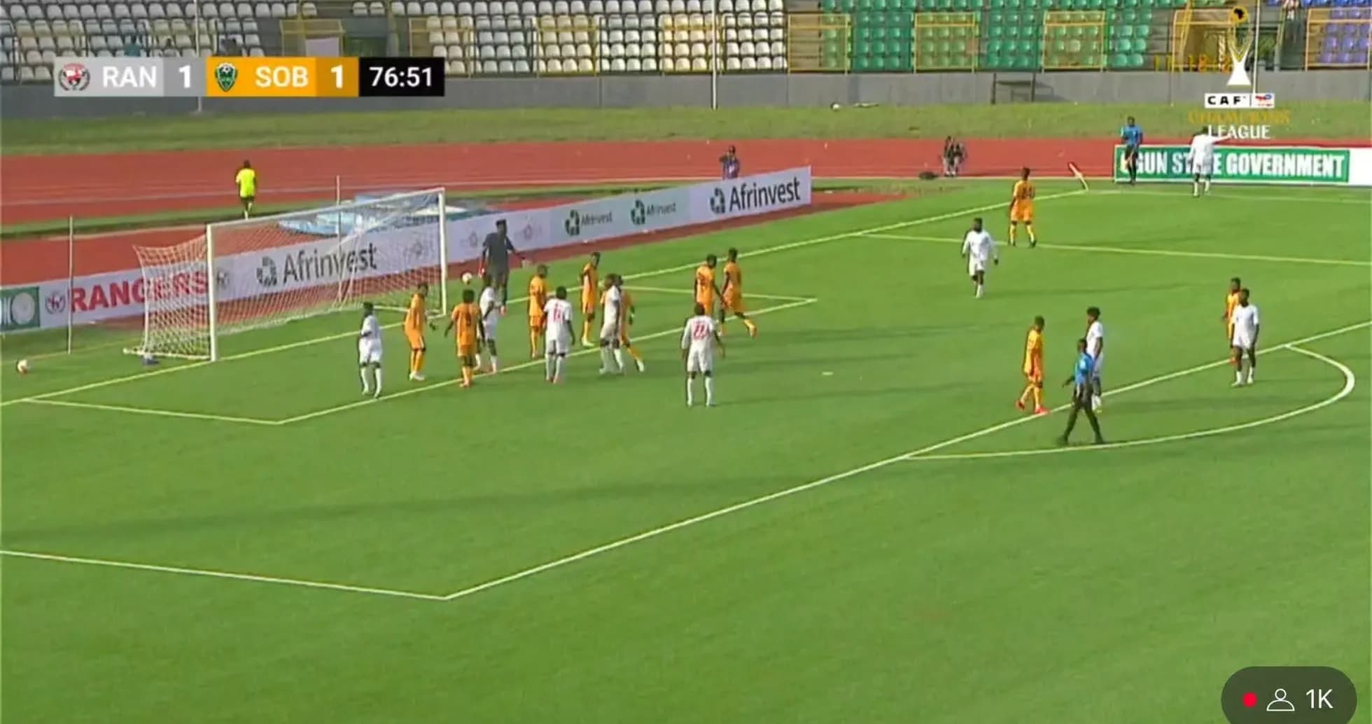 Players during corner kick in CAF Champions League Players during corner kick in CAF Champions League