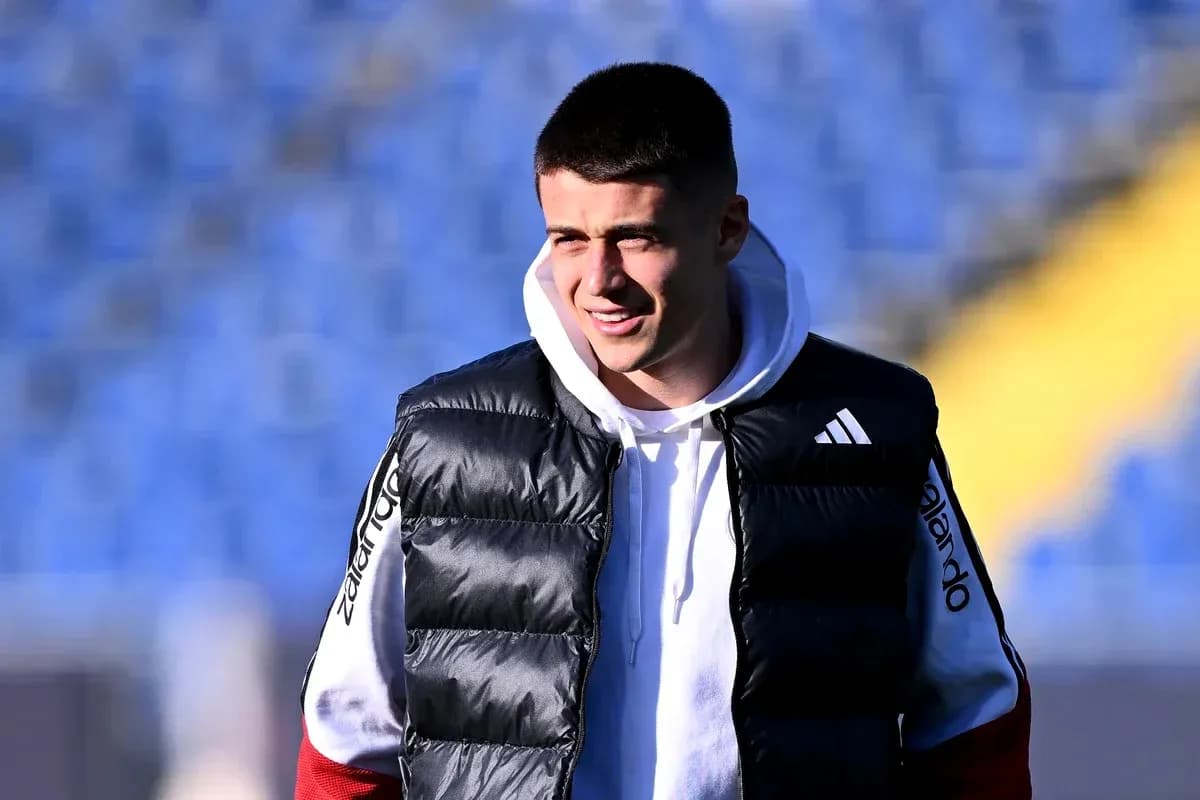 Player in training gear at stadium before match Player in training gear at stadium before match
