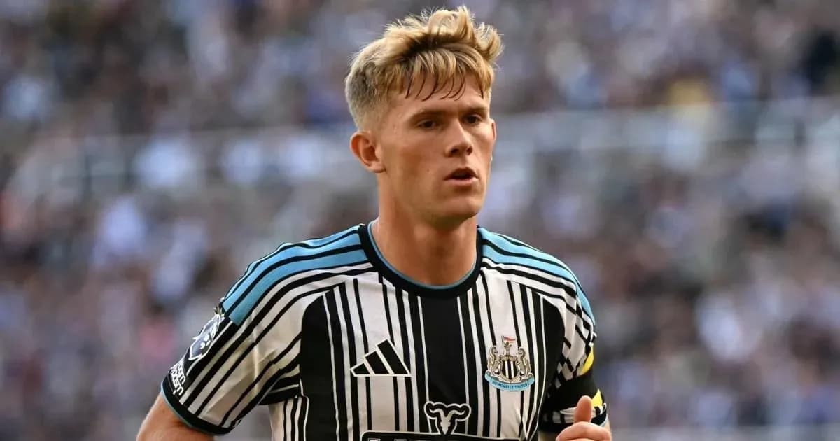 Newcastle player running on the field during match Newcastle player running on the field during match