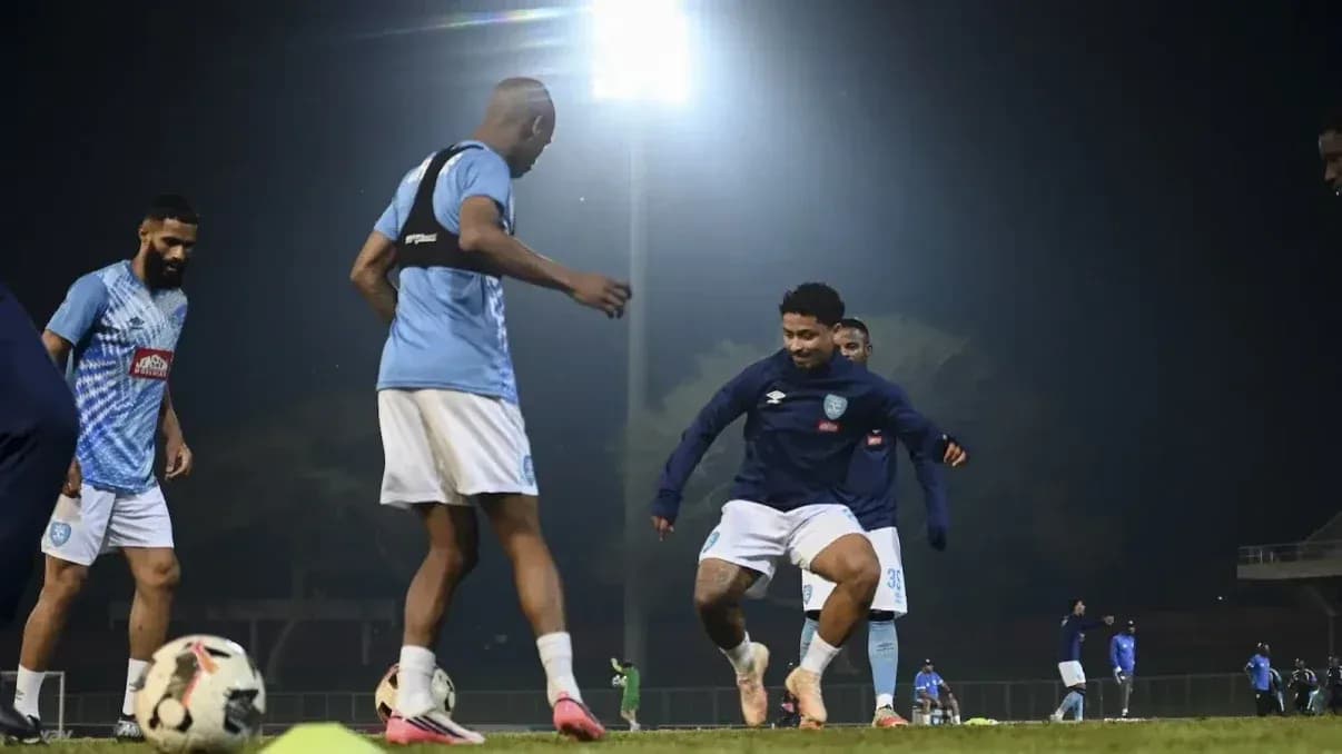 Players training before CAF Confederation Cup match Players training before CAF Confederation Cup match