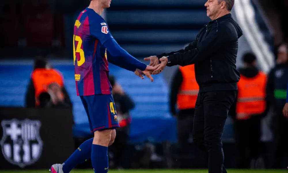 Player and coach shaking hands on the sidelines Player and coach shaking hands on the sidelines