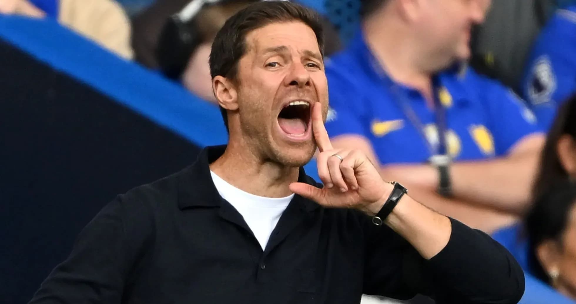 Coach shouting instructions during a match Coach shouting instructions during a match