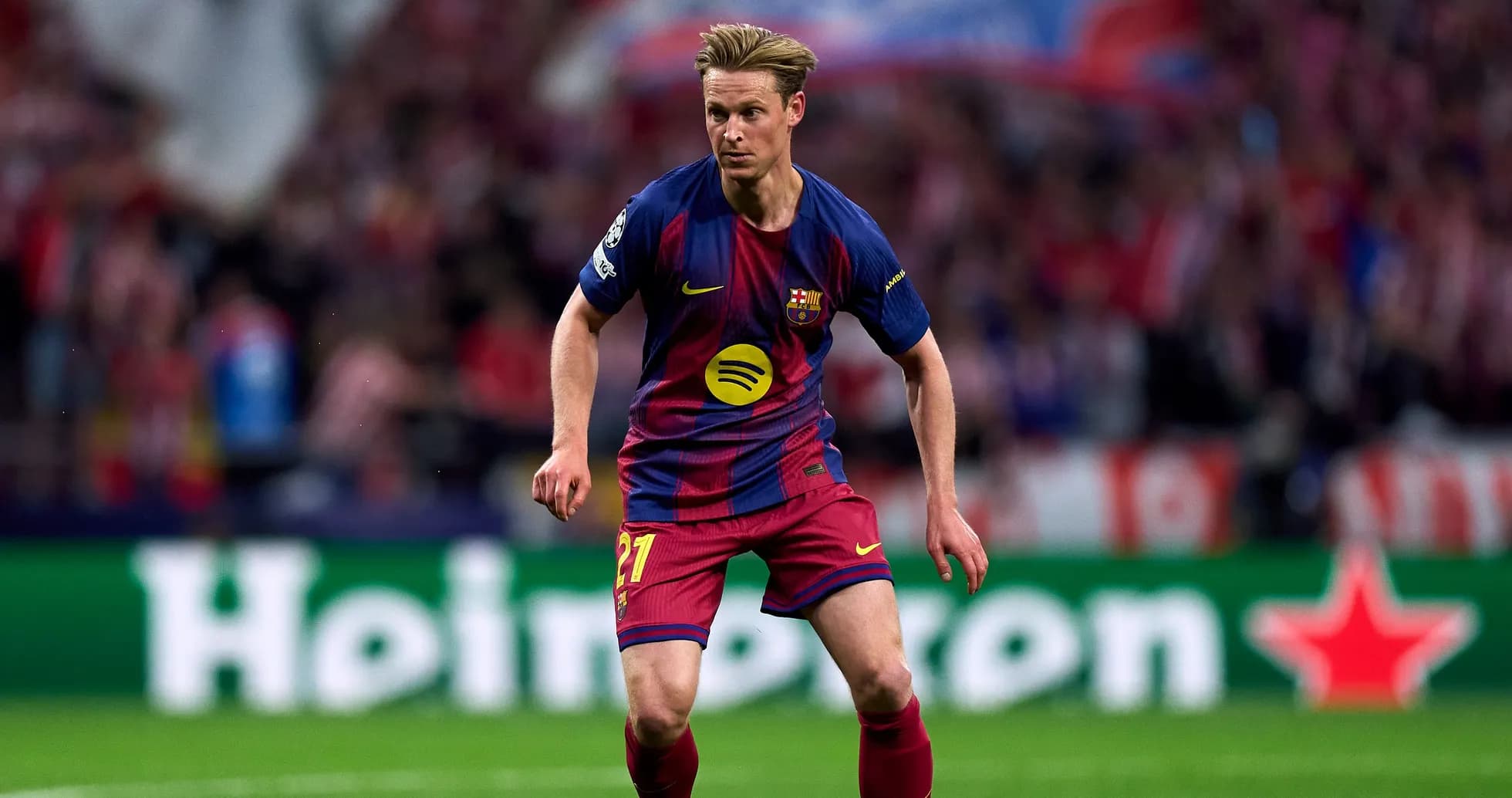 Player in Barcelona kit during a match Player in Barcelona kit during a match