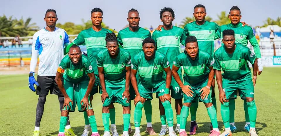 Nasarawa United team lineup before match Nasarawa United team lineup before match