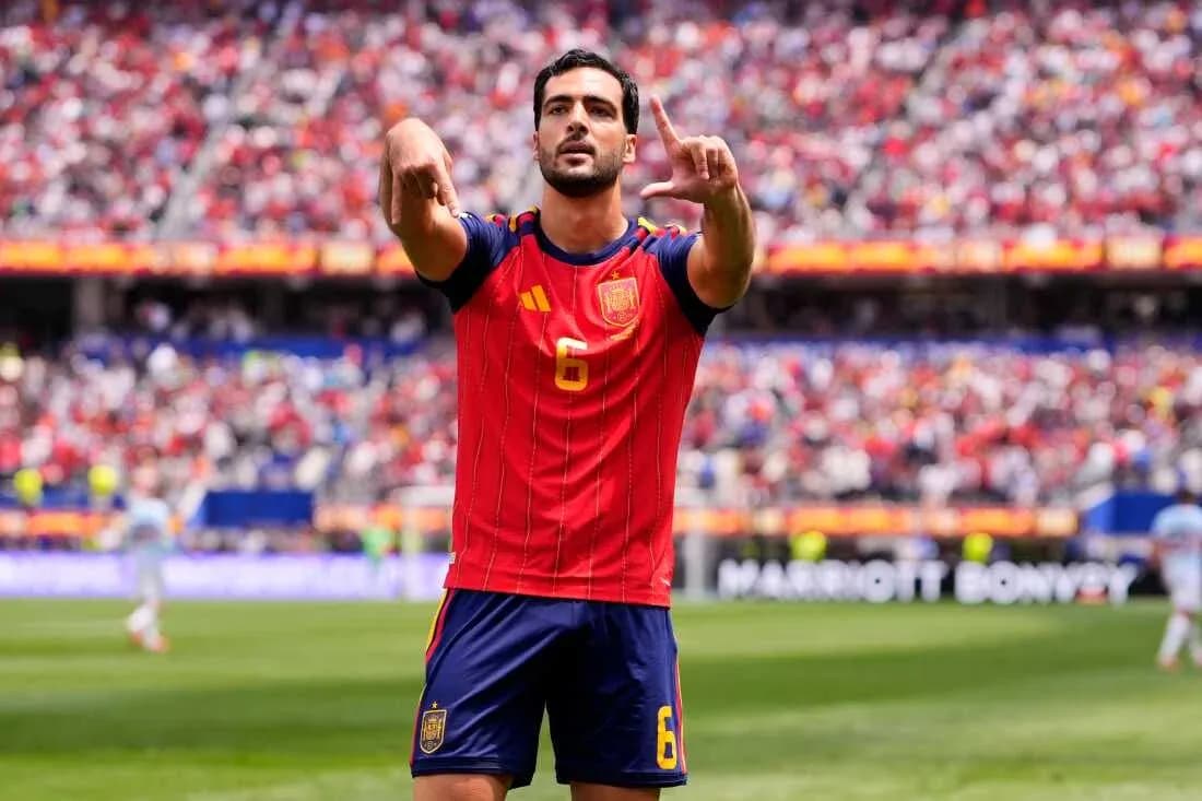 Spanish player celebrating during World Cup match Spanish player celebrating during World Cup match