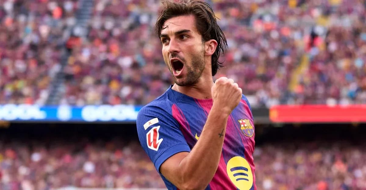 Barcelona player celebrating a goal on the pitch Barcelona player celebrating a goal on the pitch