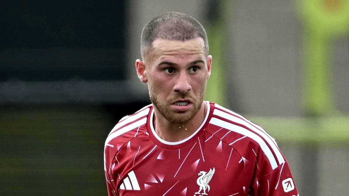 Player wearing red Liverpool jersey during training session Player wearing red Liverpool jersey during training session
