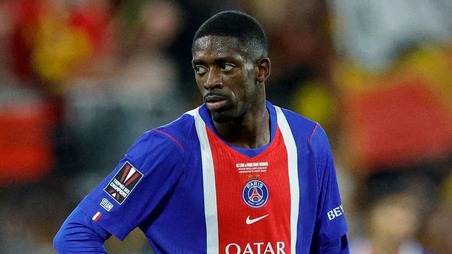 Player in PSG kit during match action Player in PSG kit during match action
