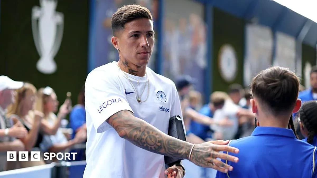 Player greeting young fan at Chelsea event Player greeting young fan at Chelsea event