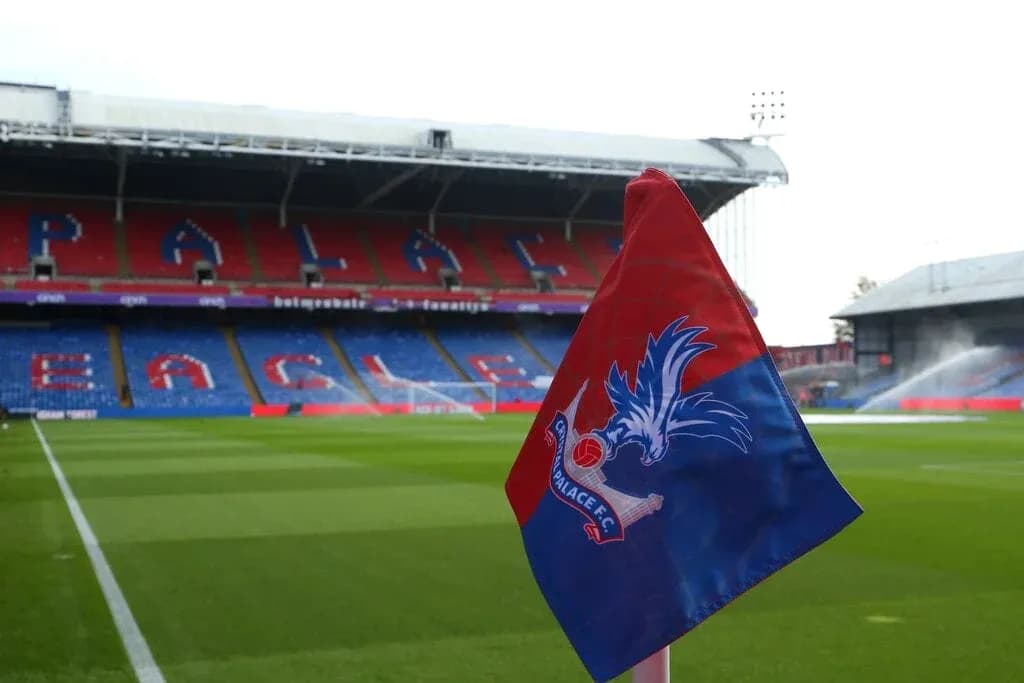 Corner flag at Selhurst Park stadium before match Corner flag at Selhurst Park stadium before match