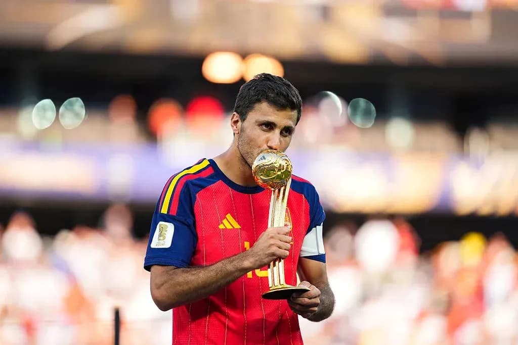 Player holding and kissing trophy after victory Player holding and kissing trophy after victory