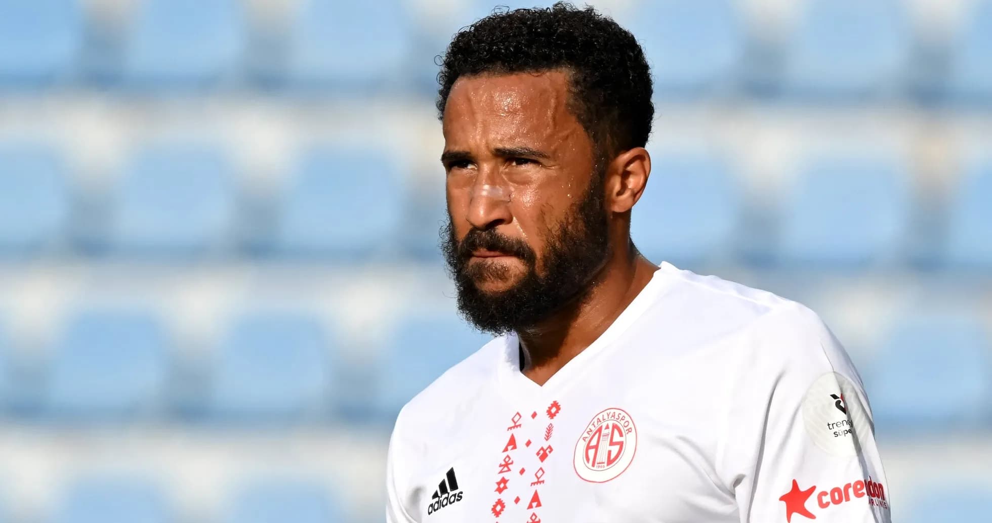 Player wearing white jersey during match Player wearing white jersey during match
