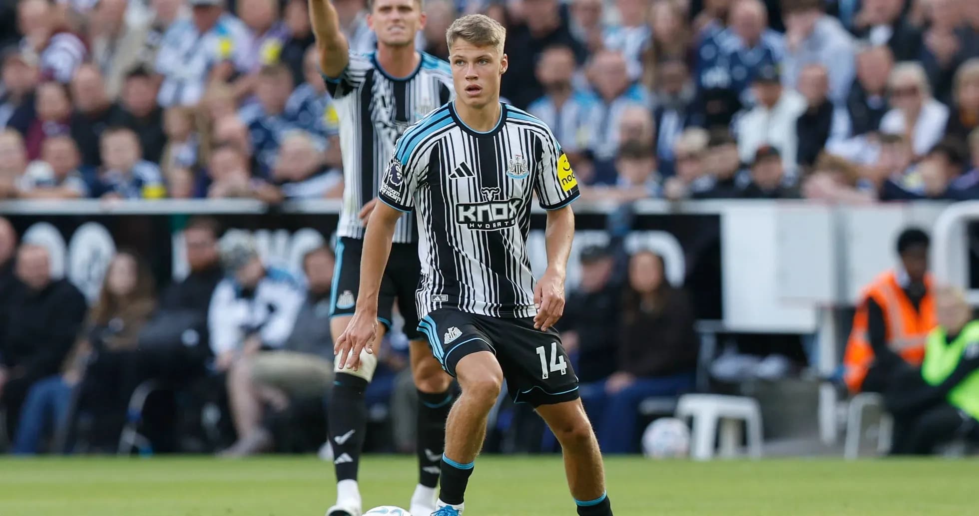 Newcastle player in action during a match Newcastle player in action during a match