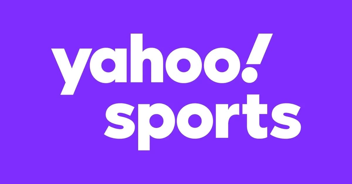 Yahoo Sports logo on purple background Yahoo Sports logo on purple background