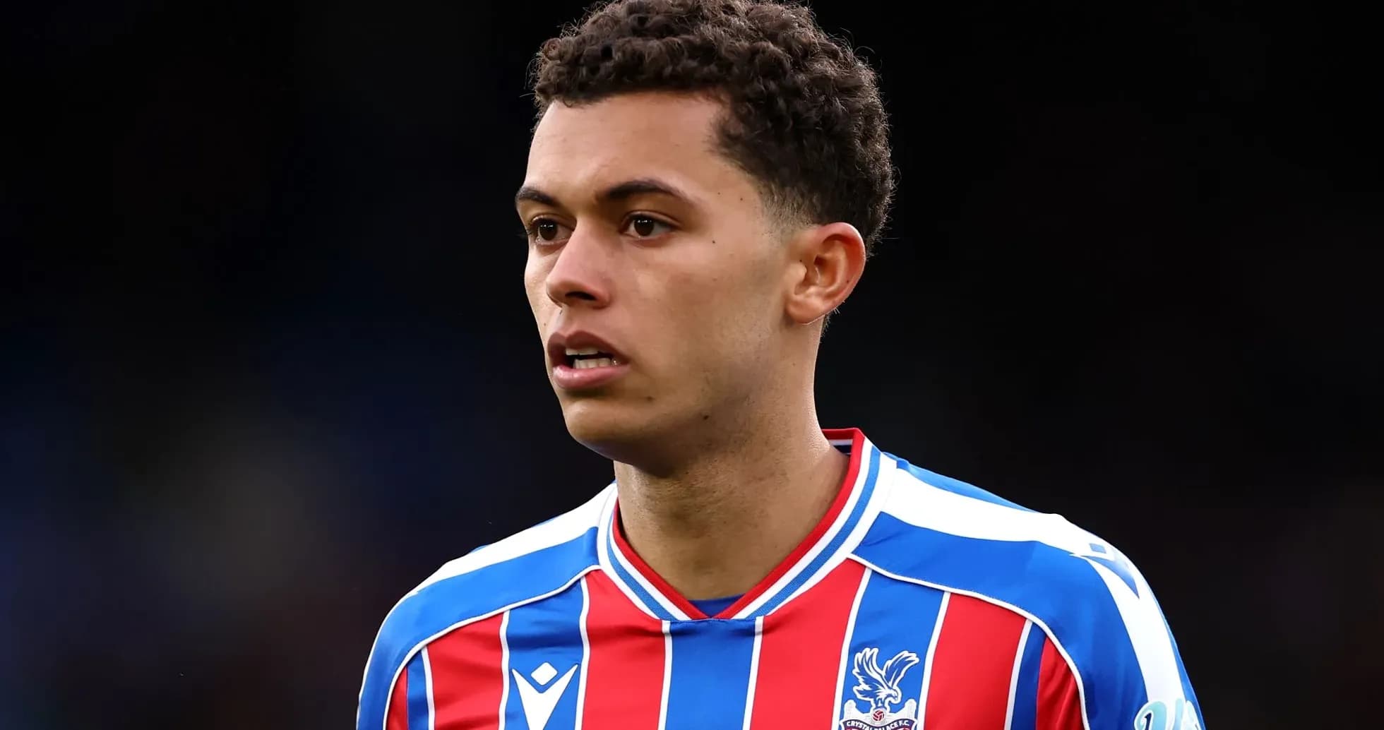 Player in Crystal Palace jersey during match Player in Crystal Palace jersey during match