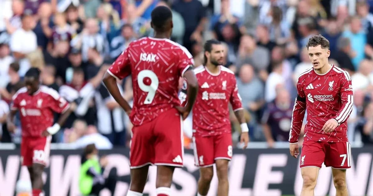 Liverpool players walking on pitch after match Liverpool players walking on pitch after match