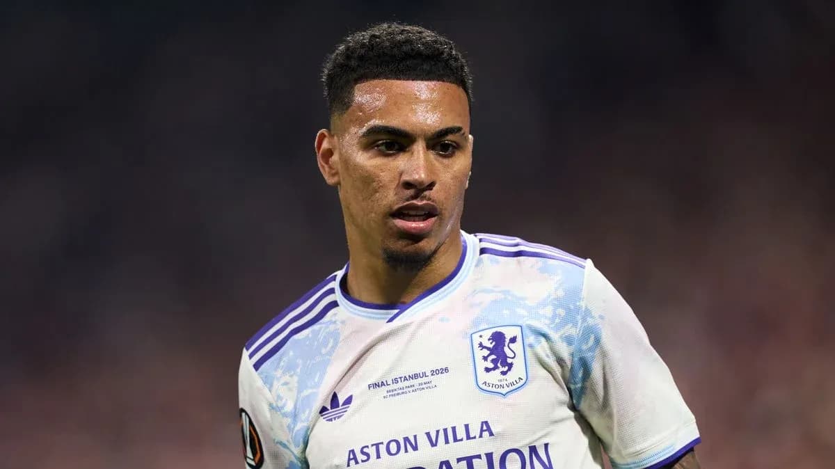 Aston Villa player on the field during match Aston Villa player on the field during match