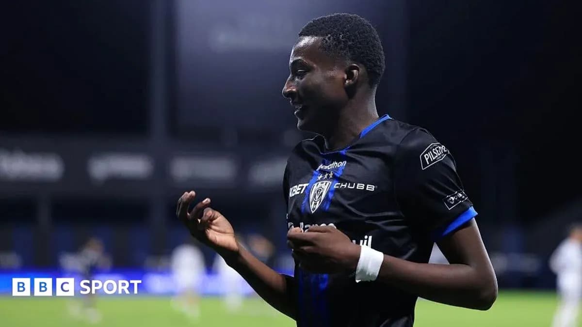 Player celebrating after scoring a goal in match Player celebrating after scoring a goal in match