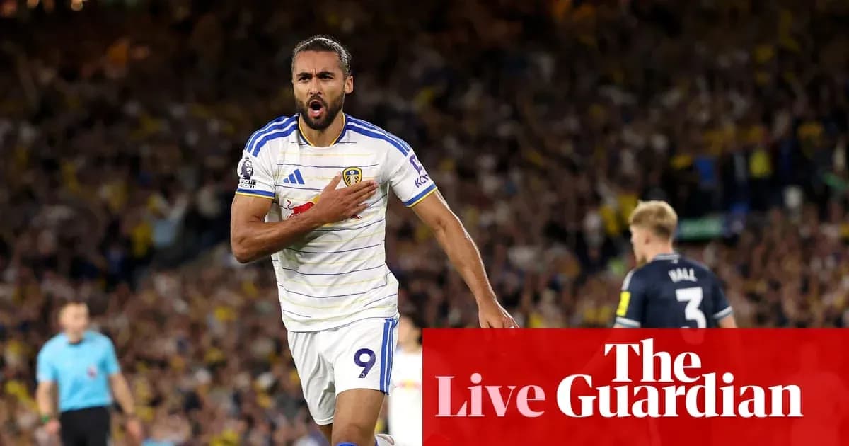 Leeds United player celebrating a goal during match Leeds United player celebrating a goal during match