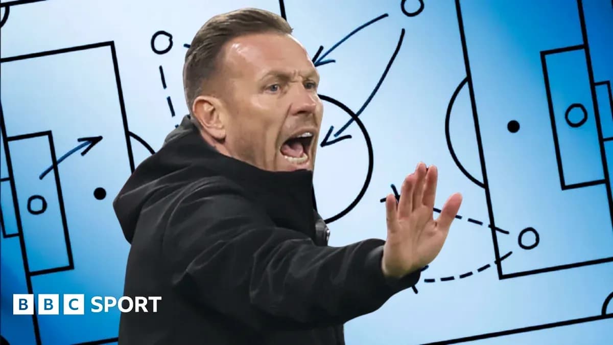 Coach gesturing during tactical discussion on strategy Coach gesturing during tactical discussion on strategy