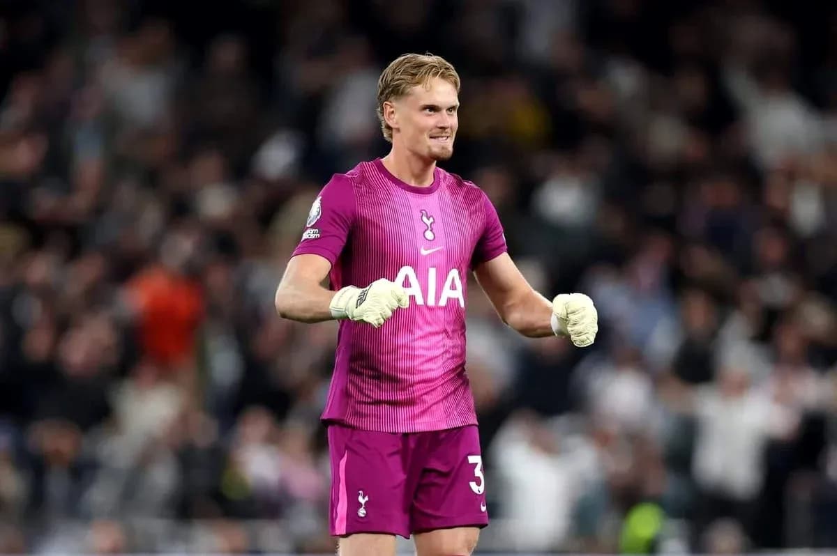 Goalkeeper celebrating after a successful save Goalkeeper celebrating after a successful save