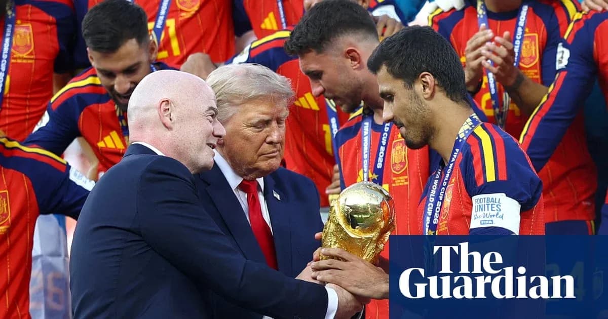 Presentation of FIFA World Cup trophy to Spain team Presentation of FIFA World Cup trophy to Spain team
