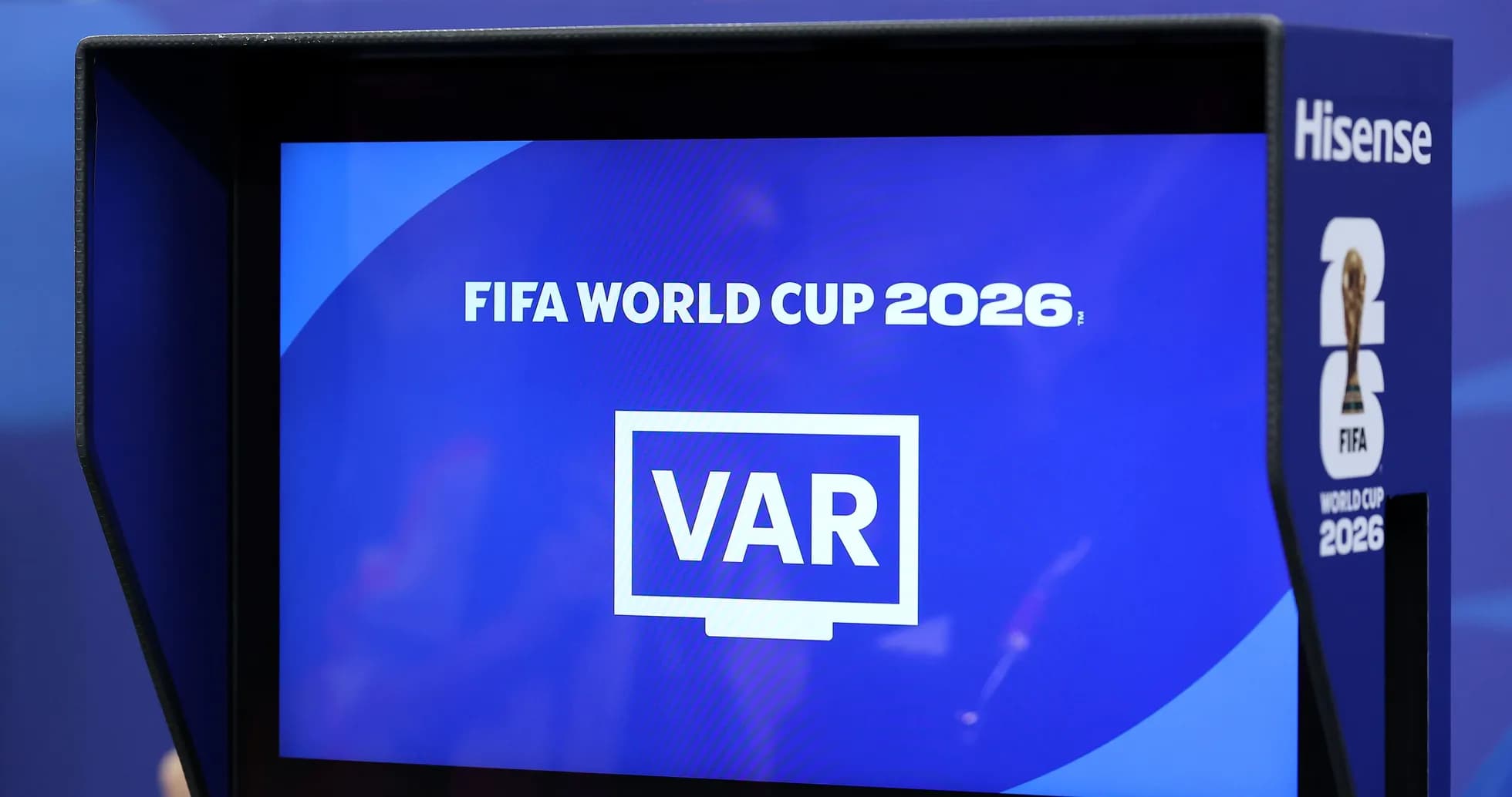 VAR screen for FIFA World Cup 2026 displayed VAR screen for FIFA World Cup 2026 displayed