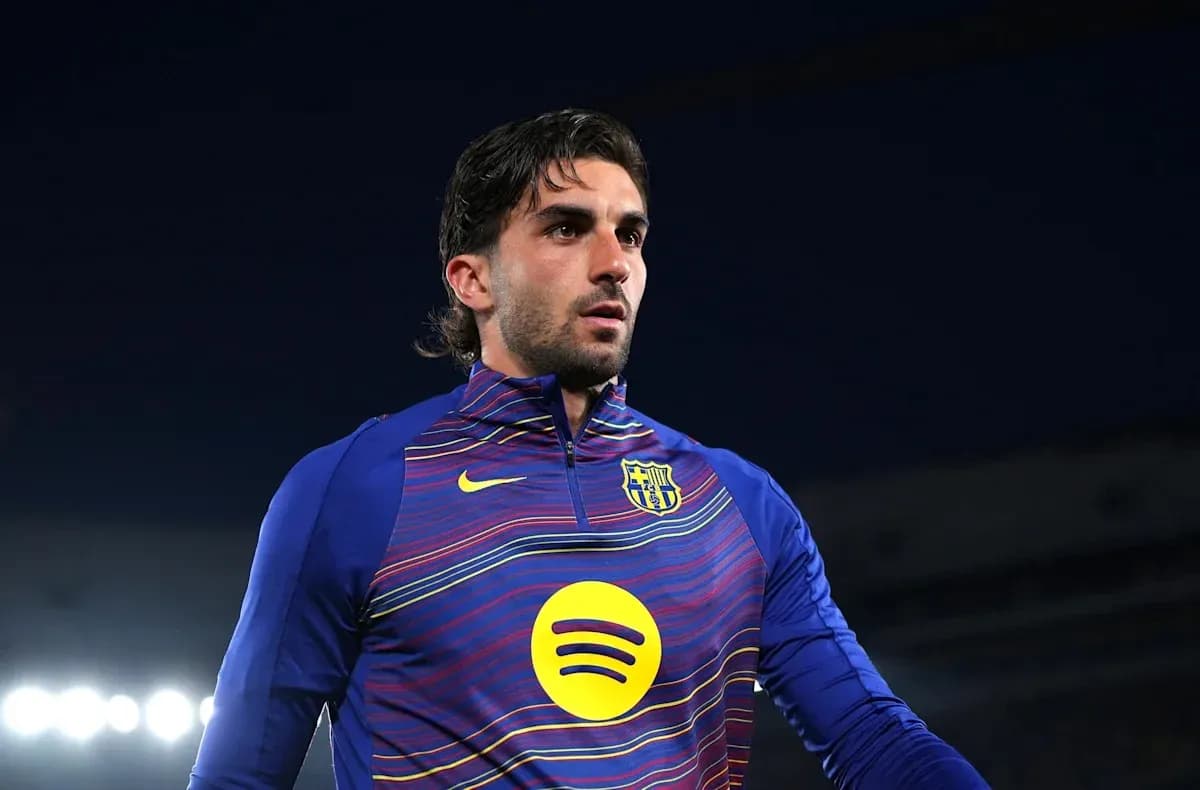 Player in Barcelona training gear during match warm-up Player in Barcelona training gear during match warm-up