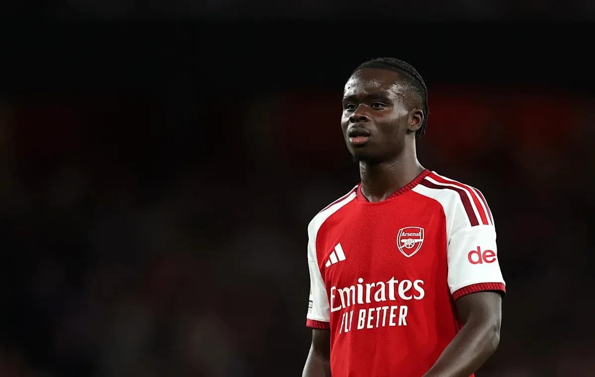 Arsenal player on pitch during match Arsenal player on pitch during match