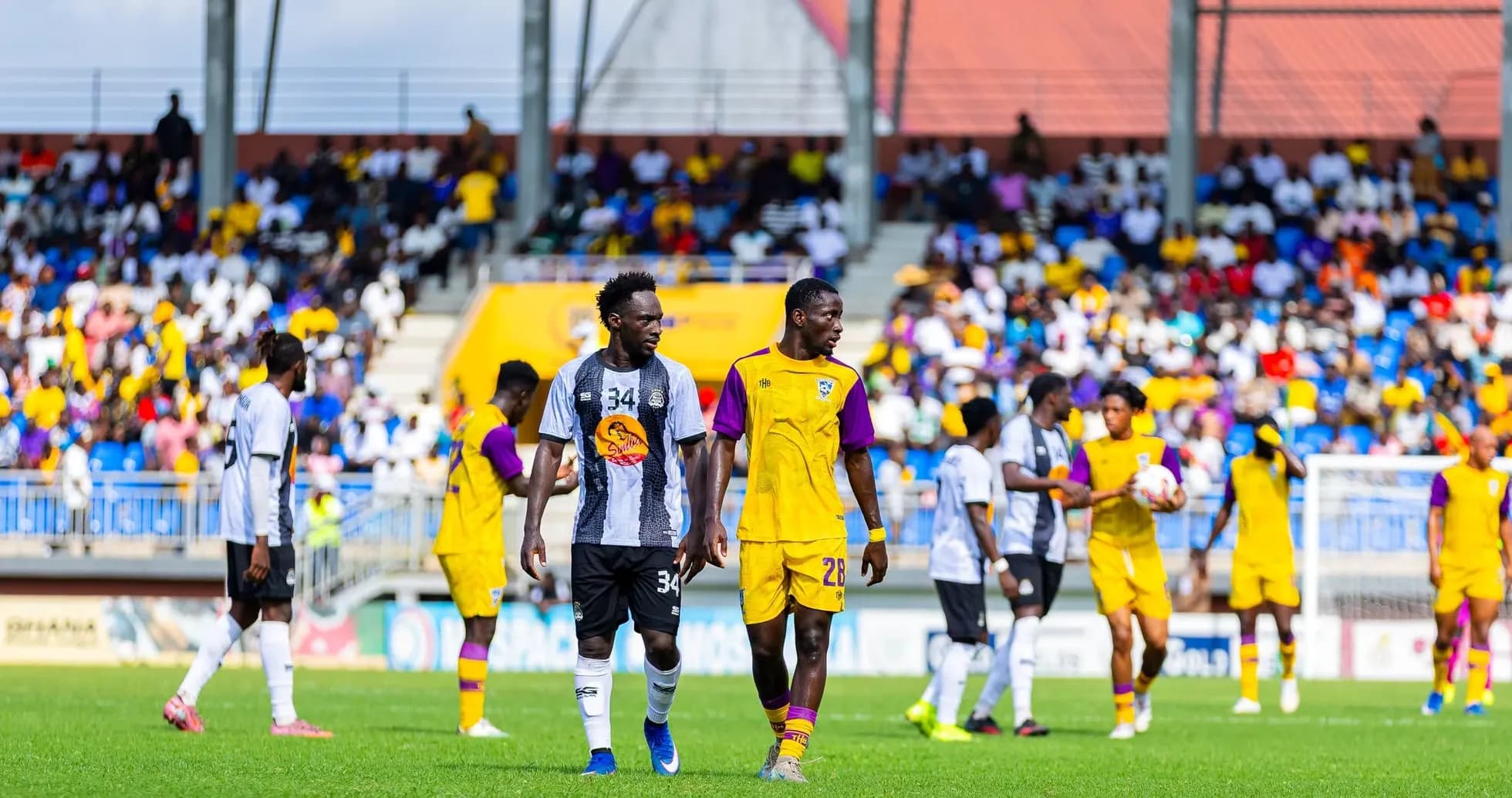 Players on field during TP Mazembe vs Medeama match Players on field during TP Mazembe vs Medeama match