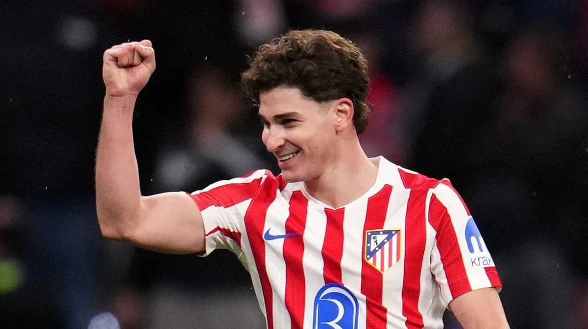 Atletico Madrid player celebrating a goal Atletico Madrid player celebrating a goal