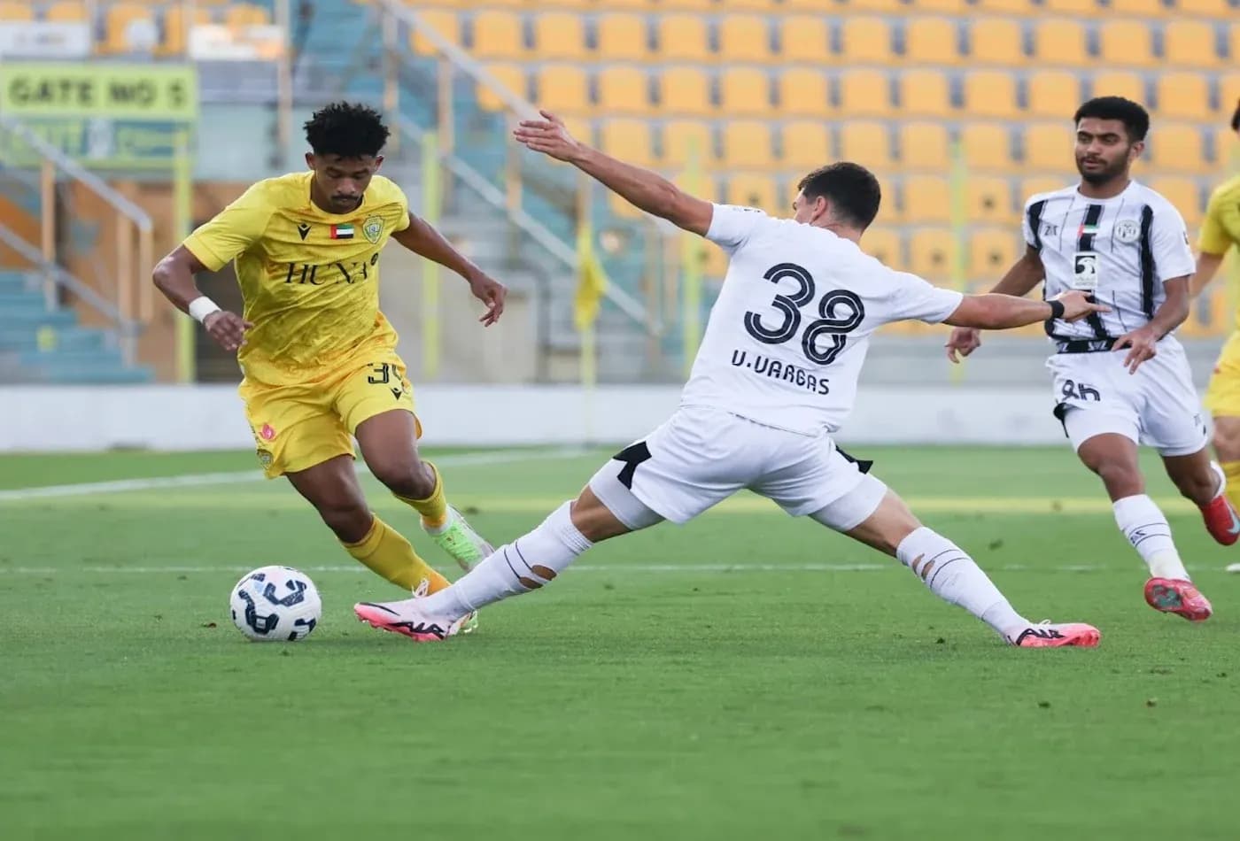 Player dribbling during Al Wasl U23 match Player dribbling during Al Wasl U23 match