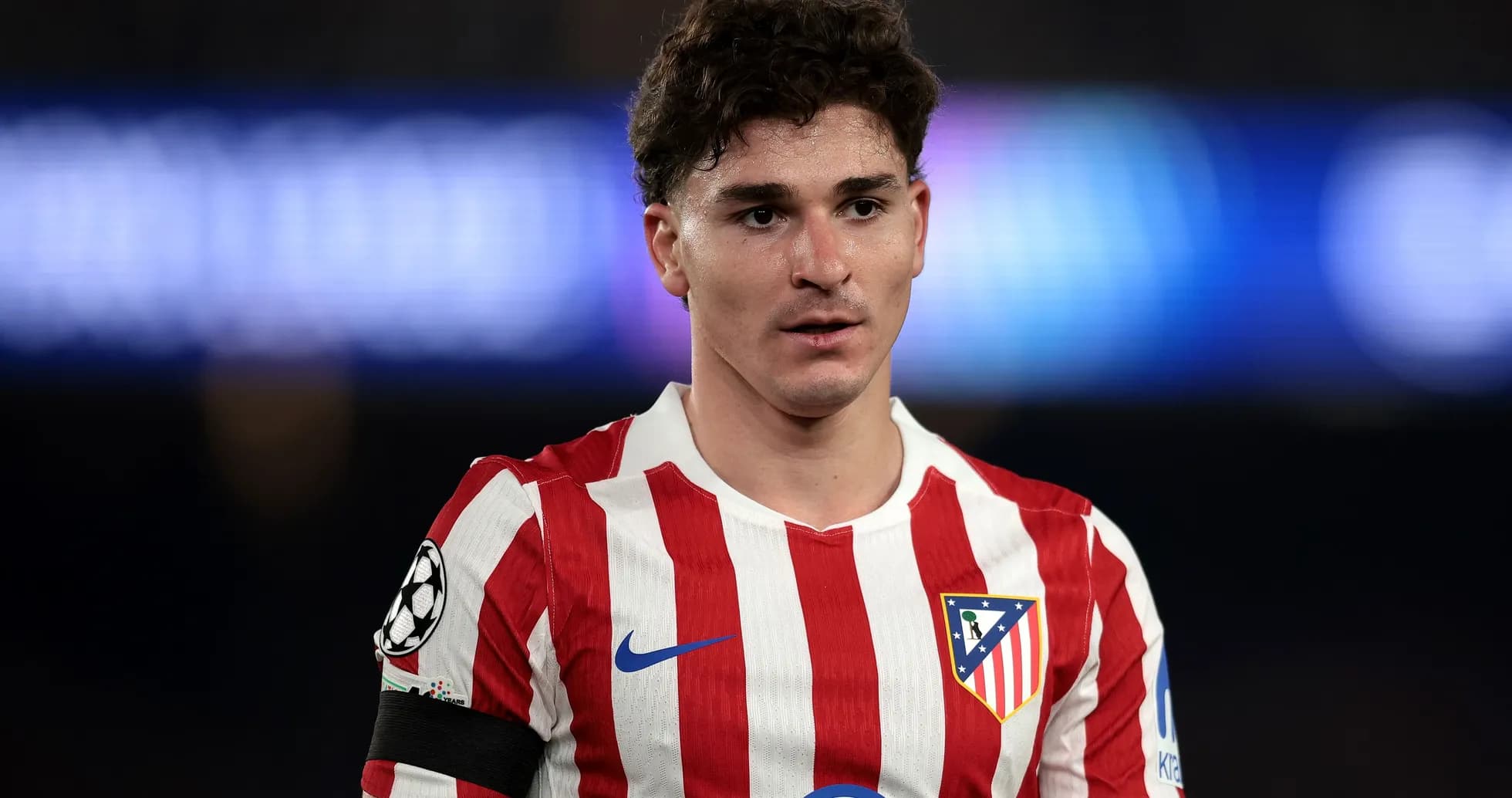 Atletico Madrid player during a match Atletico Madrid player during a match