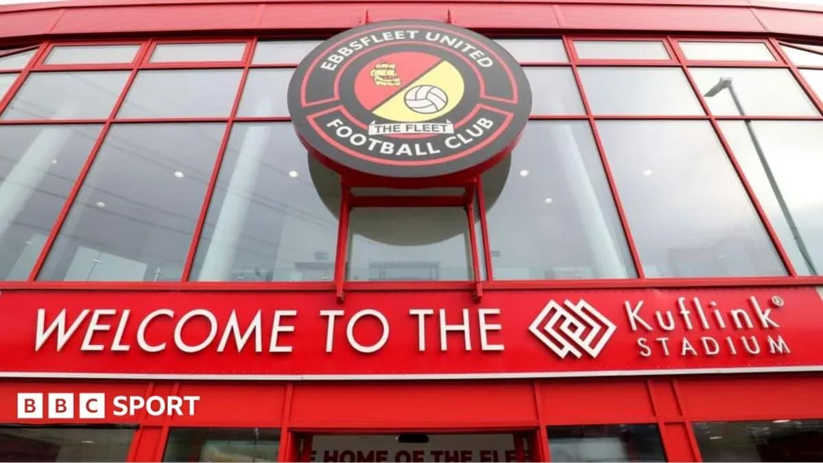 Entrance of Kuflink Stadium, home of Ebbsfleet United Entrance of Kuflink Stadium, home of Ebbsfleet United