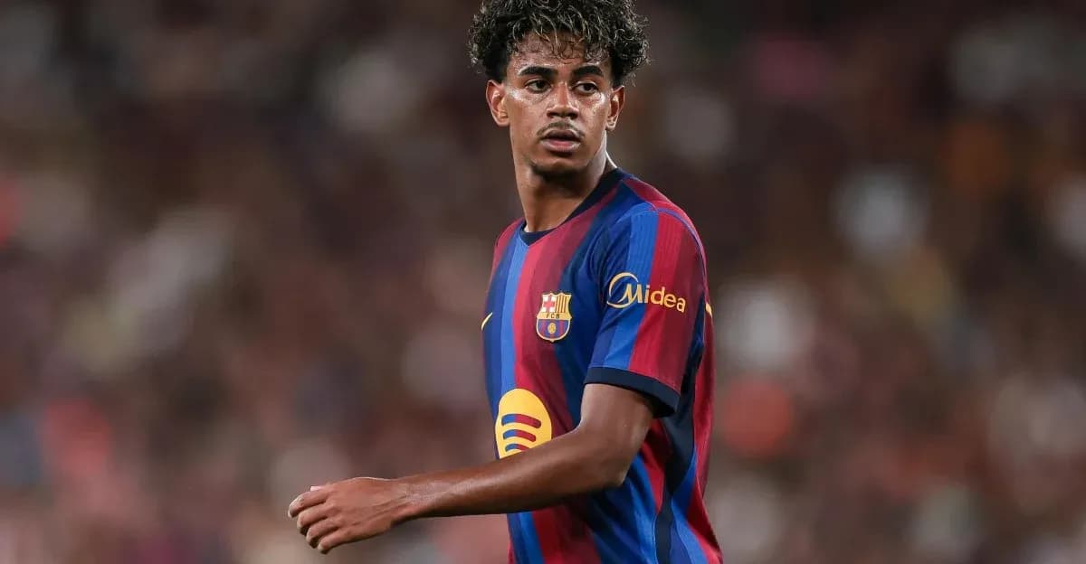 Barcelona player during a match on the field Barcelona player during a match on the field