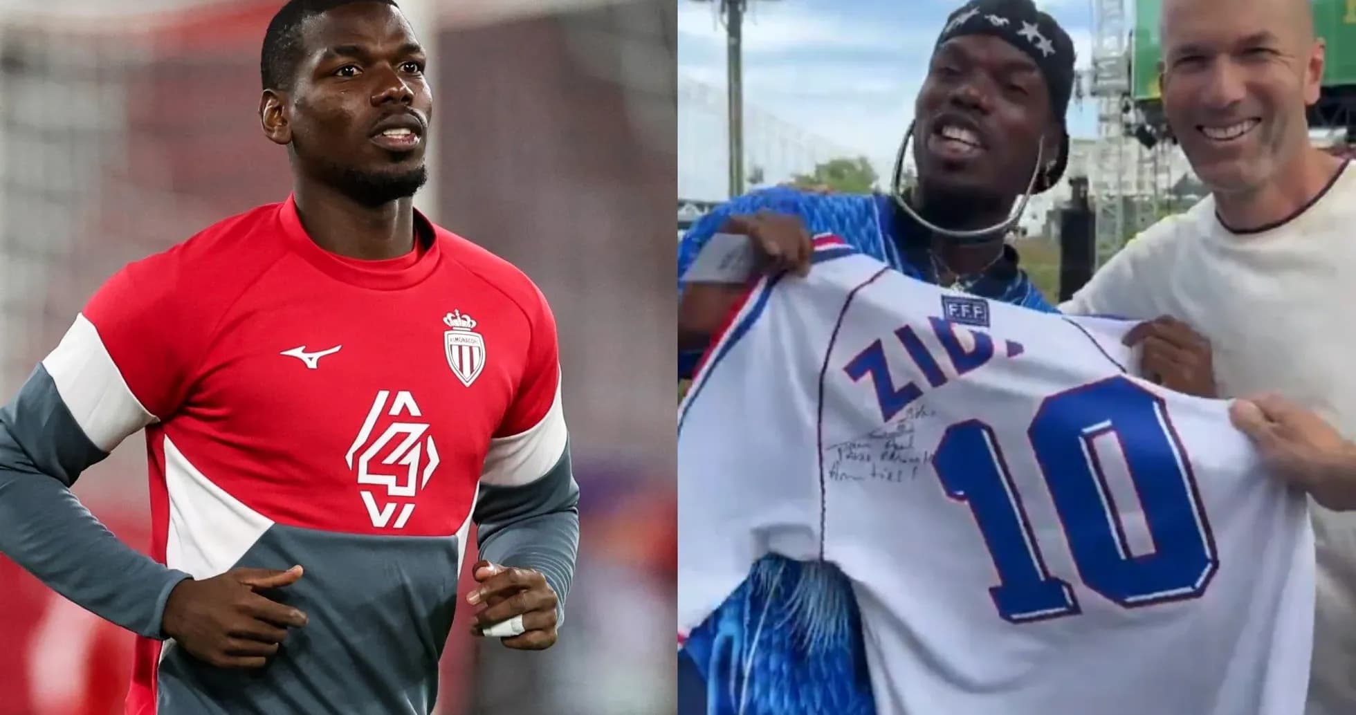 Player training in Monaco jersey and fans with signed shirt Player training in Monaco jersey and fans with signed shirt