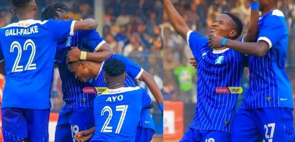Ikorodu City players celebrating a goal Ikorodu City players celebrating a goal