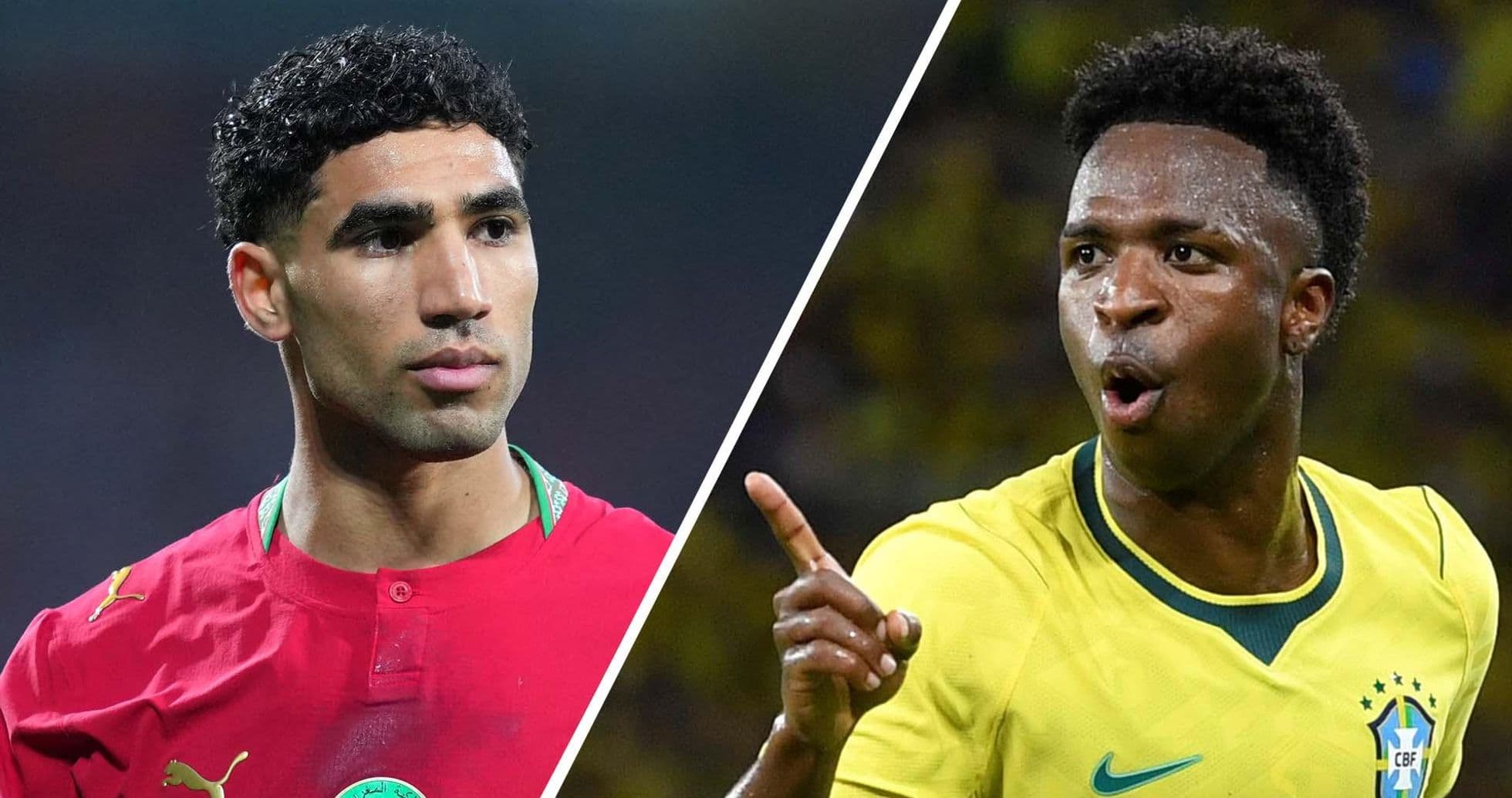 Achraf Hakimi and Vinícius Júnior face off Achraf Hakimi and Vinícius Júnior face off