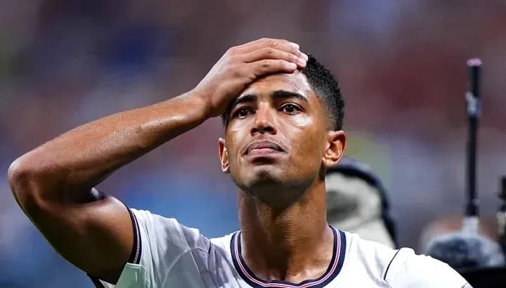 Player with hand on forehead during match Player with hand on forehead during match