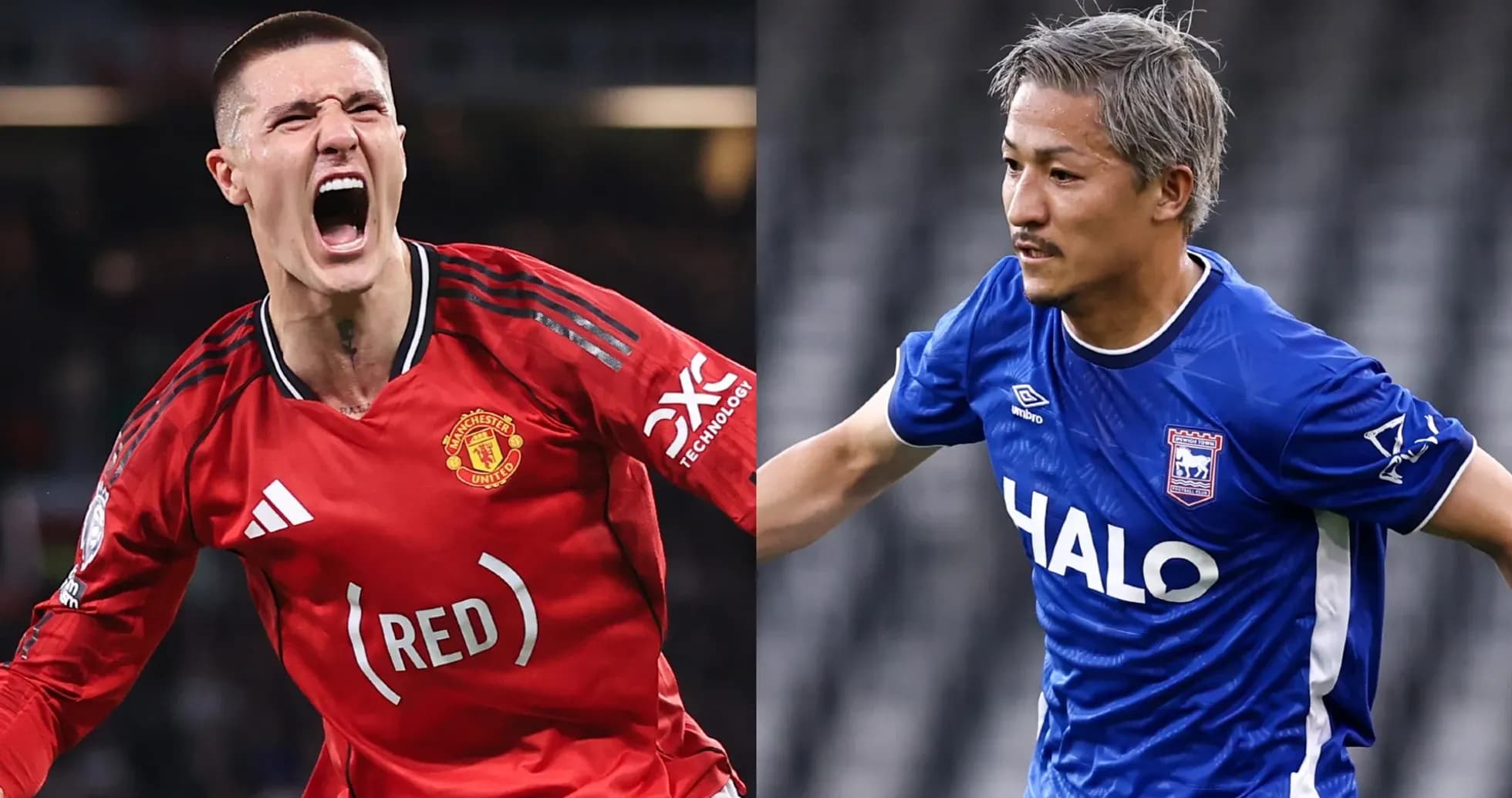 Players celebrating during Manchester United vs Ipswich Players celebrating during Manchester United vs Ipswich