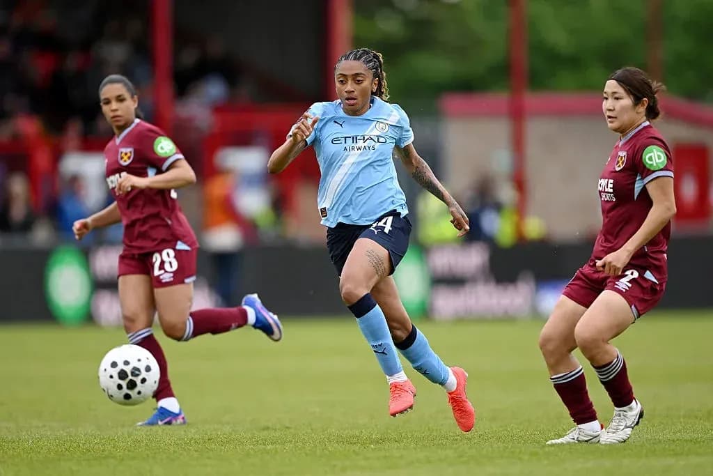 Player running with ball during match between teams Player running with ball during match between teams