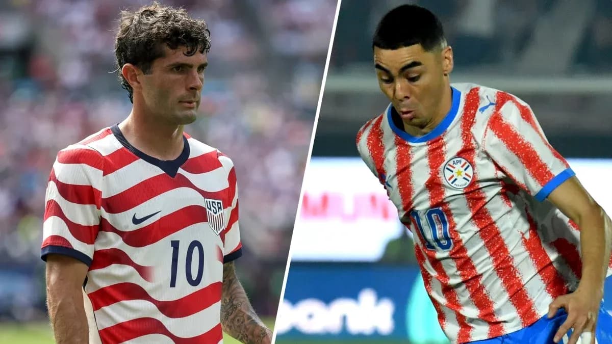 USA and Paraguay players during World Cup match USA and Paraguay players during World Cup match