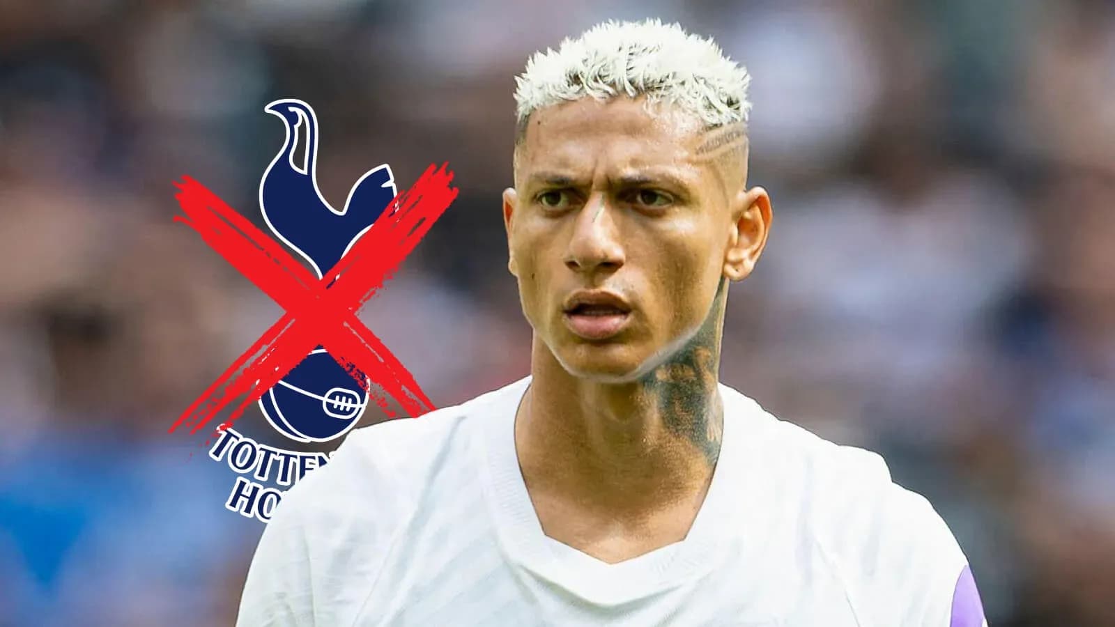 Player with bleached hair in front of logo Player with bleached hair in front of logo