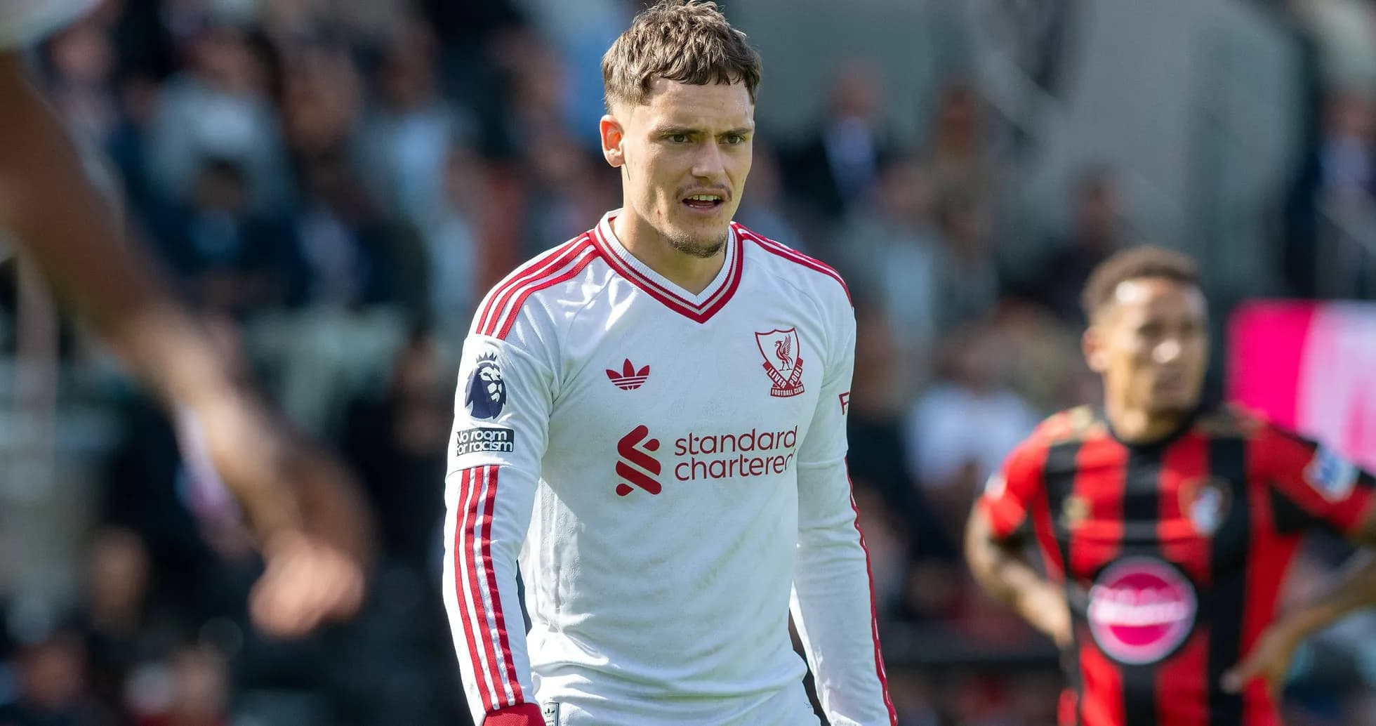Liverpool player on pitch during match against Bournemouth Liverpool player on pitch during match against Bournemouth