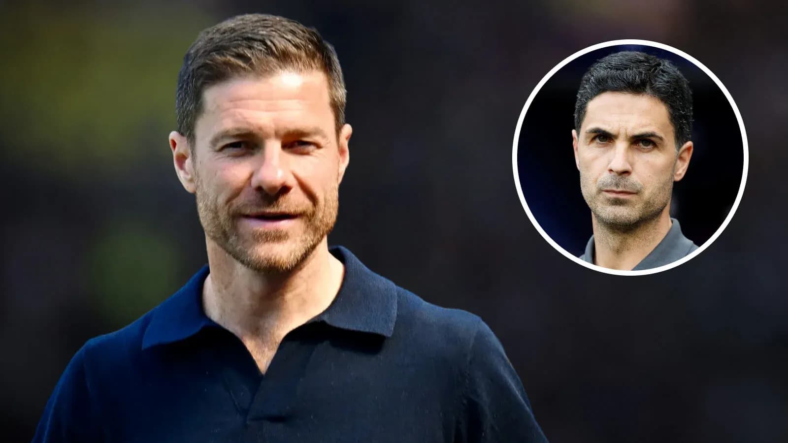 Xabi Alonso and Mikel Arteta in separate frames Xabi Alonso and Mikel Arteta in separate frames