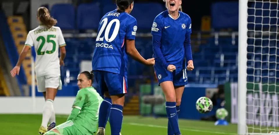 Chelsea players celebrating a goal during match Chelsea players celebrating a goal during match