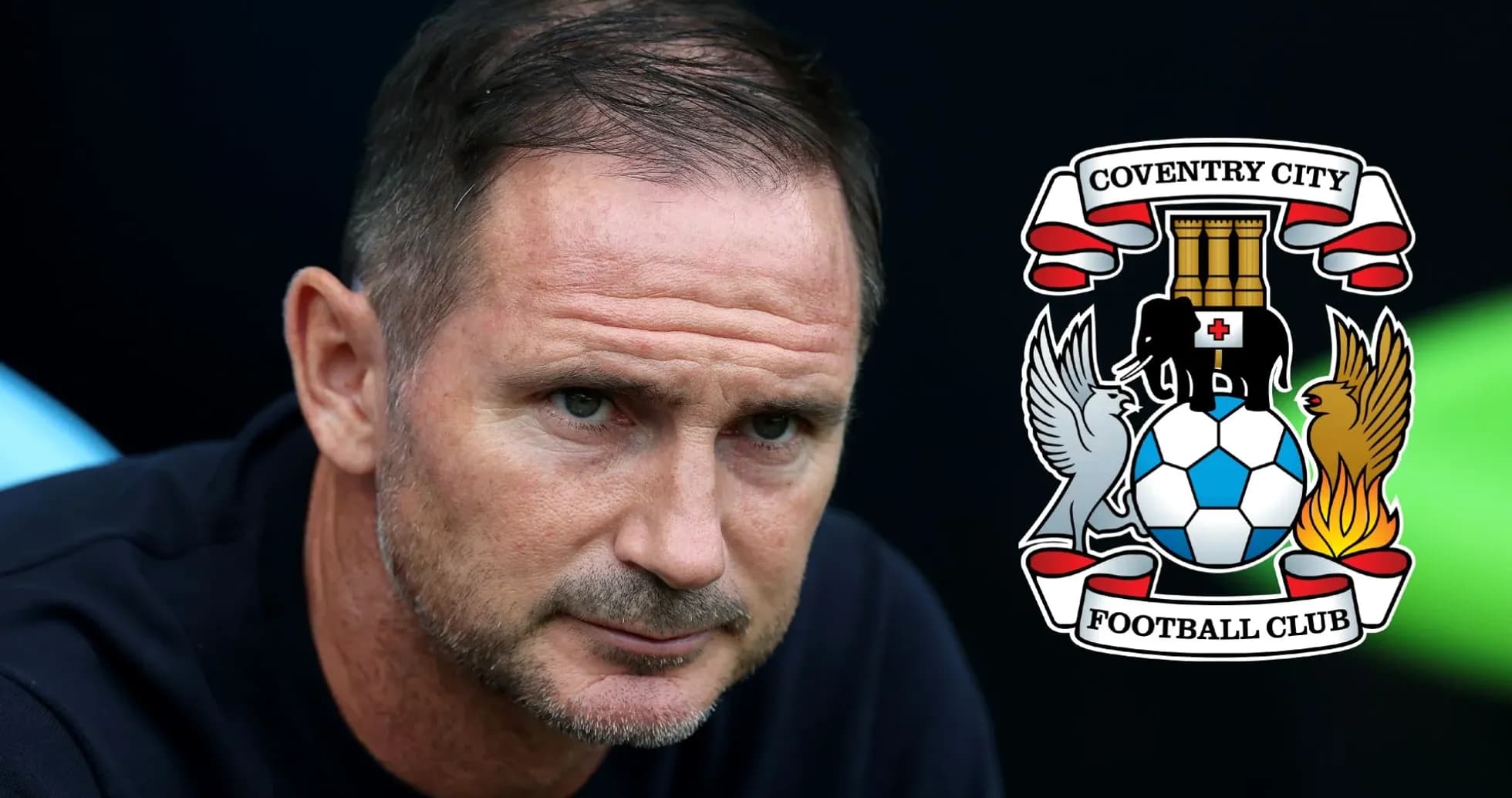 Manager focused during match with Coventry City logo Manager focused during match with Coventry City logo